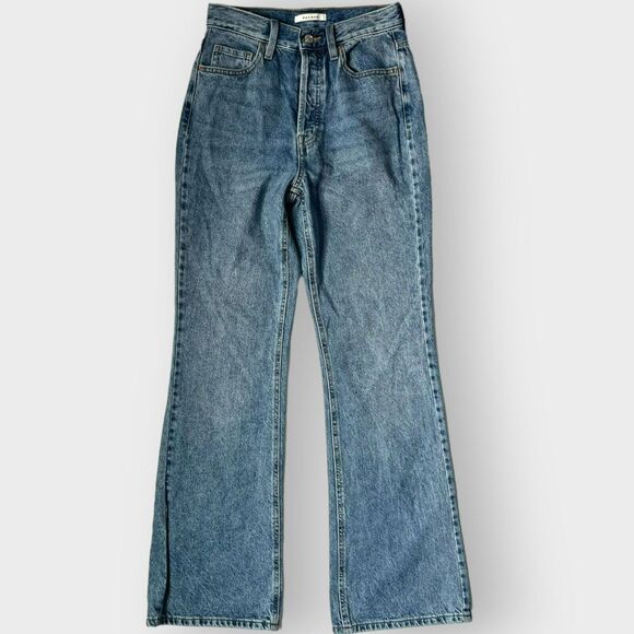 Pacsun Hi Rise Bootcut Jeans Flare Button Fly Retro Size 26 Pockets Medium Wash - Picture 1 of 10
